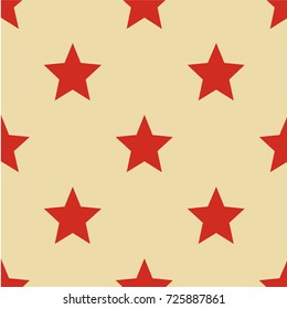 Pattern with stars. Seamless vector illustration. Retro, vintage background Vector illustration Flat Scandinavian style for print on fabric, gift wrap, web backgrounds, scrap booking, patchwork