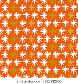 Pattern with starts christmas motives in red color in the background. Material for card design, textile, background, wallpapers, wrapping paper, texture, xmas
