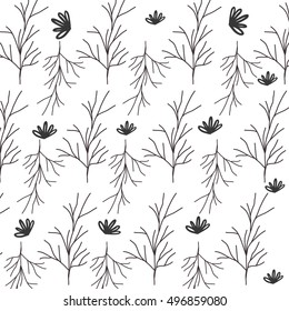 pattern of stem with multiple branches