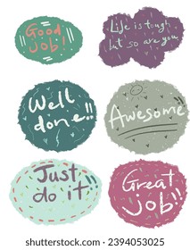 Pattern stickers cute quote background colorful color messenger pastel