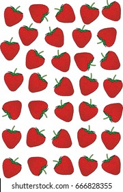 pattern strawberry background wallpaper vector 