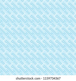 Pattern stripe abstract seamless background blue tone and white colors.