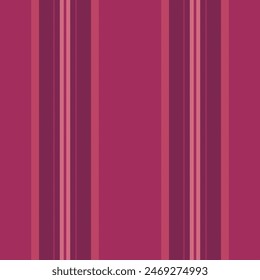 Pattern stripe background of vertical vector fabric with a textile seamless lines texture in pink and dark colors.