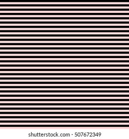 Pattern stripe seamless black and pink colors design for fabric, textile, fashion design, pillow case, gift wrapping paper; wallpaper etc. Horizontal stripe abstract background vector.