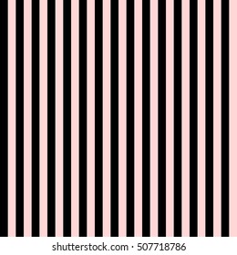 Pattern stripe seamless black and pink colors design for fabric, textile, fashion design, pillow case, gift wrapping paper; wallpaper etc. Vertical stripe abstract background vector.