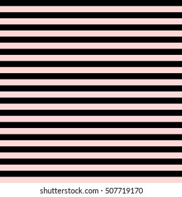 Pattern stripe seamless black and pink colors design for fabric, textile, fashion design, pillow case, gift wrapping paper; wallpaper etc. Horizontal stripe abstract background vector.