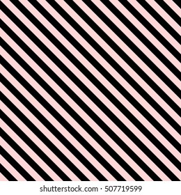Pattern stripe seamless black and pink colors design for fabric, textile, fashion design, pillow case, gift wrapping paper; wallpaper etc. Diagonal stripe abstract background vector.
