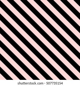 Pattern stripe seamless black and pink colors design for fabric, textile, fashion design, pillow case, gift wrapping paper; wallpaper etc. Diagonal stripe abstract background vector.