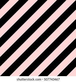 Pattern stripe seamless black and pink colors design for fabric, textile, fashion design, pillow case, gift wrapping paper; wallpaper etc. Diagonal stripe abstract background vector.