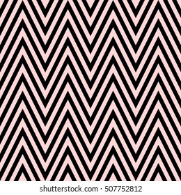 Pattern stripe seamless black and pink colors design for fabric, textile, fashion design, pillow case, gift wrapping paper; wallpaper etc. Chevron stripe abstract background vector.