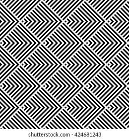 Pattern stripe seamless black and white colors design for fabric, textile, fashion design, pillow case, gift wrapping paper; wallpaper etc. Chevron stripe abstract background vector.