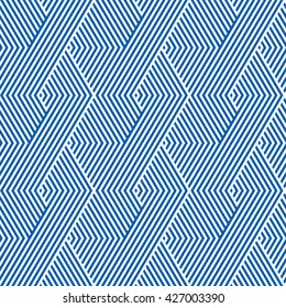 Pattern stripe seamless blue and white colors design for fabric, textile, fashion design, pillow case, gift wrapping paper; wallpaper etc. Chevron stripe abstract background vector.
