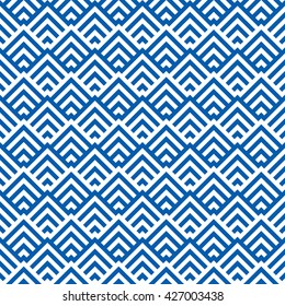 Pattern stripe seamless blue and white colors design for fabric, textile, fashion design, pillow case, gift wrapping paper; wallpaper etc. Chevron stripe abstract background vector.