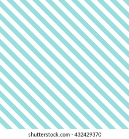Pattern stripe seamless green aqua and white colors design for fabric, textile, fashion design, pillow case, gift wrapping paper; wallpaper etc. Diagonal stripe abstract background vector.