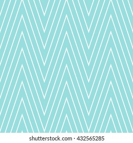 Pattern stripe seamless green aqua and white colors design for fabric, textile, fashion design, pillow case, gift wrapping paper; wallpaper etc. Chevron stripe abstract background vector.