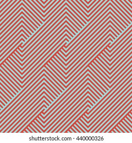 Pattern stripe seamless green and red colors design for fabric, textile, fashion design, pillow case, gift wrapping paper; wallpaper etc. Chevron stripe abstract background vector.