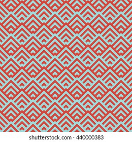 Pattern stripe seamless green and red colors design for fabric, textile, fashion design, pillow case, gift wrapping paper; wallpaper etc. Chevron stripe abstract background vector.
