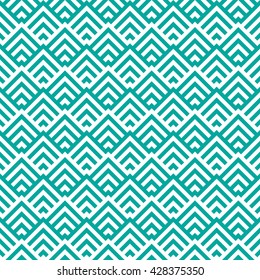 Pattern stripe seamless green and white colors design for fabric, textile, fashion design, pillow case, gift wrapping paper; wallpaper etc. Chevron stripe abstract background vector. 