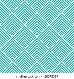 Pattern stripe seamless green and white colors design for fabric, textile, fashion design, pillow case, gift wrapping paper; wallpaper etc. Chevron stripe abstract background vector.  