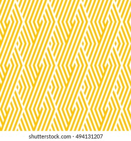 Pattern stripe seamless orange and white colors. Geometric pattern stripe chevron abstract background vector.