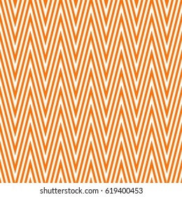 Pattern stripe seamless orange and white colors. Wave stripe abstract background vector.