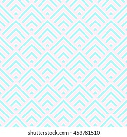 Pattern stripe seamless pink, green aqua and white colors. Stripe chevron abstract background vector.