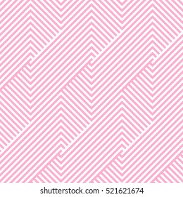 Pattern stripe seamless pink and white colors. Geometric pattern stripe chevron abstract background vector.