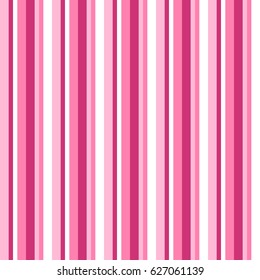 Pattern stripe seamless pink and white colors. Vertical pattern stripe abstract background vector.