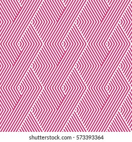 Pattern stripe seamless pink yarrow and white colors. Wave pattern stripe abstract background vector EPS-10.