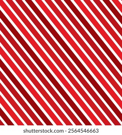 Pattern stripe seamless red and white colors design for fabric, textile, fashion design, pillow case, gift wrapping paper; wallpaper etc. Diagonal stripe abstract background vector.