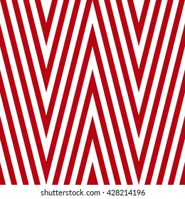 Pattern stripe seamless red and white colors design for fabric, textile, fashion design, pillow case, gift wrapping paper; wallpaper etc. Chevron stripe abstract background vector.