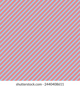 Muster Streifen nahtlos süß blau und rosa zweifarbige Farben. Abstrakter Hintergrundvektor mit diagonalem Streifen.
