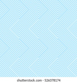 Estriba de patrón sin fisuras azul dulce de dos colores. Vector de fondo abstracto de rayas chevron.