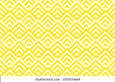 Pattern Stripe Seamless Yellow Two Tone Colors. Chevron Stripe Abstract Background Vector.