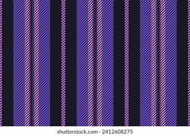 Pattern stripe vector of fabric textile lines with a seamless texture background vertical in black and indigo colors.