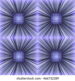 Pattern of striped and plaid objects. Volumetric abstract background. 3D effect