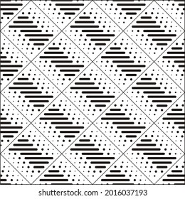 Pattern of stripes and dots in a rectangle