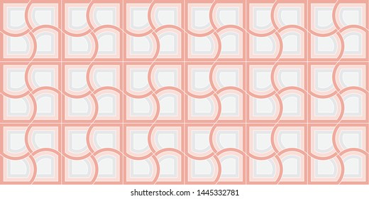 Pattern stripes geometric abstract background seamless with pink, gray and white colors.