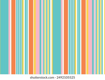 Pattern stripes seamless. bold bright summer Colorful stripe. Fashion print design. stripes pattern vector for wallpaper, fabric, background, backdrop, paper gift, textile, fashion design etc.