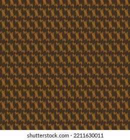 Pattern With Stripes, Signs Or Simple Decorative Elements Arranged Linearly. Textile Fabric In Shades Of Brown And Yellow. Abstract Knit Texture.