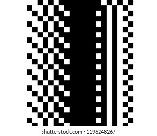 Pattern in the style of 8-bit graphics with small squares. Retro pattern of 80's. Scalable vector graphics.