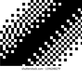 Pattern in the style of 8-bit graphics with small squares. Retro pattern of 80's. Scalable vector graphics.