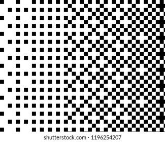 Pattern in the style of 8-bit graphics with small squares. Retro pattern of 80's. Scalable vector graphics.