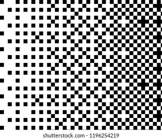 Pattern in the style of 8-bit graphics with small squares. Retro pattern of 80's. Scalable vector graphics.