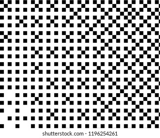 Pattern in the style of 8-bit graphics with small squares. Retro pattern of 80's. Scalable vector graphics.
