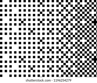 Pattern in the style of 8-bit graphics with small squares. Retro pattern of 80's. Scalable vector graphics.