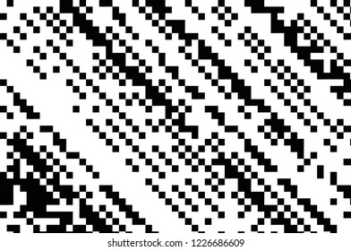 Pattern in the style of 8-bit graphics with small squares. Pixel background. Retro pattern of 80's. Scalable vector graphics.