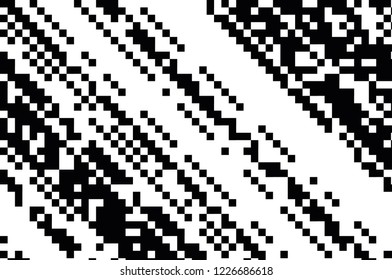Pattern in the style of 8-bit graphics with small squares. Pixel background. Retro pattern of 80's. Scalable vector graphics.
