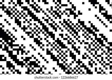 Pattern in the style of 8-bit graphics with small squares. Pixel background. Retro pattern of 80's. Scalable vector graphics.