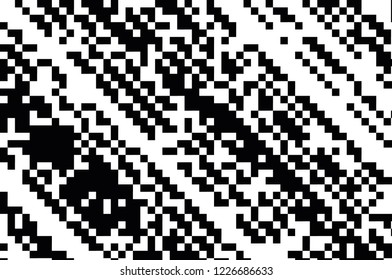 Pattern in the style of 8-bit graphics with small squares. Pixel background. Retro pattern of 80's. Scalable vector graphics.